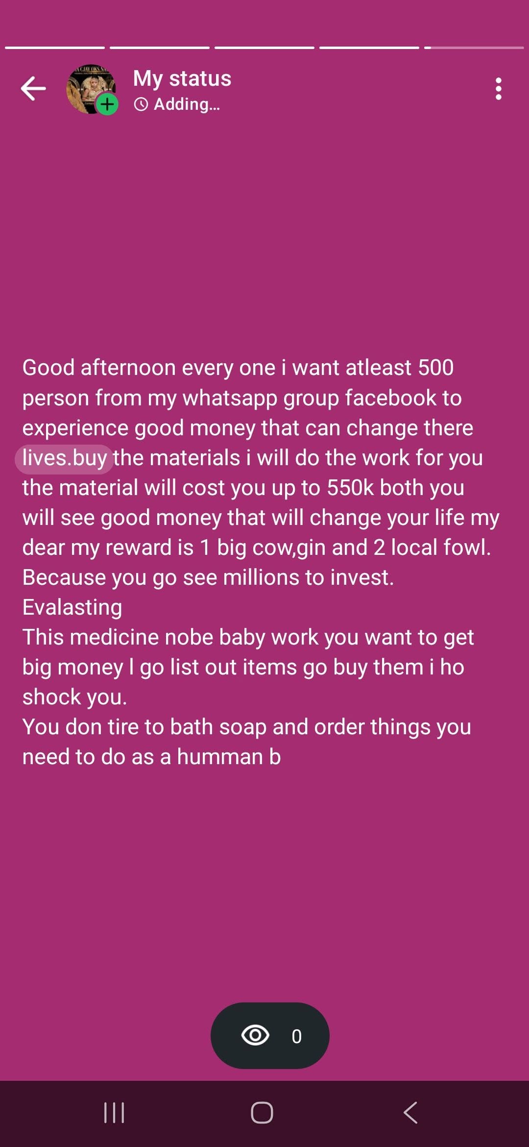 Mama C Jay Client testimony screenshot evidence 9